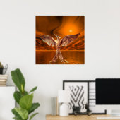 Goldener Feuervogel Poster (Heimbüro)