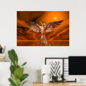 Goldener Feuervogel Poster (Heimbüro)