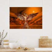 Goldener Feuervogel Poster (Küche)