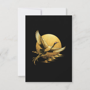 Goldener Flug Dankeskarte