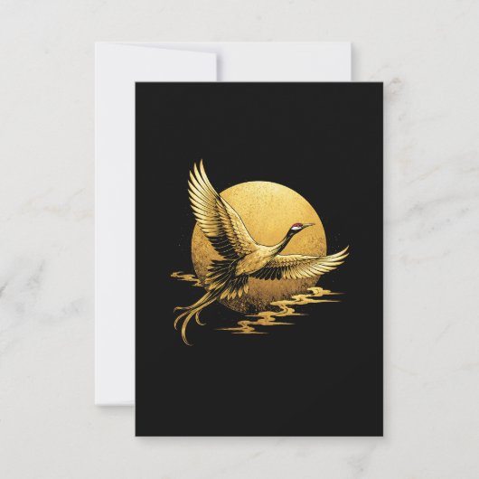 Goldener Flug Dankeskarte (Vorderseite)