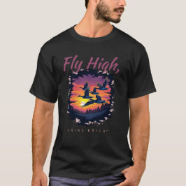 Goldener Flug: Entenflug bei Sonnenuntergang Colle T-Shirt