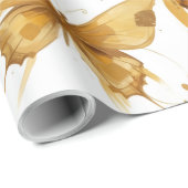Goldener Flug Geschenkpapier (Rolleneckpunkt)