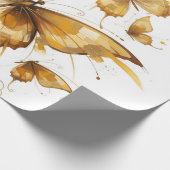Goldener Flug Geschenkpapier (Ecke)