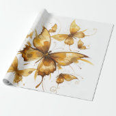 Goldener Flug Geschenkpapier (Ungerollt)