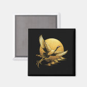 Goldener Flug Magnet (Vorderseite/Rückseite)