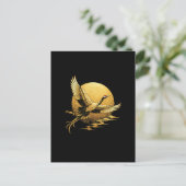 Goldener Flug Postkarte (Stehend Vorderseite)