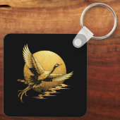 Goldener Flug Schlüsselanhänger (Rückseite)