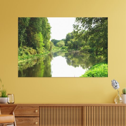 Goldener Fluss Calm Leinwanddruck (Insitu (Wohnzimmer))
