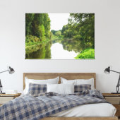 Goldener Fluss Calm Leinwanddruck (Insitu (Schlafzimmer))