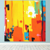 Goldener Fluss Leinwanddruck (Insitu (Holzboden))