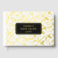 Goldener Friseur Pattern Friseur Salon
