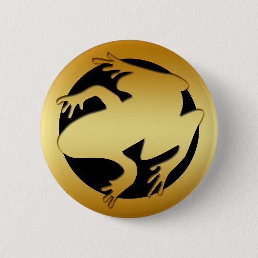 GOLDENER FROSCH BUTTON (Vorderseite)