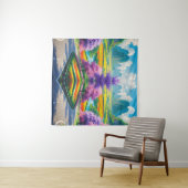 "Goldener Frühling - Landschaftliche Natur Wandteppich (Beispiel (Horizontal))