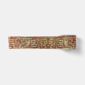 Goldener Funkel-Sequin-Muster Satinband (Vorderseite)