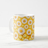 Goldener Gartendaisy Kaffeetasse (Vorderseite Links)
