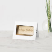 Goldener Geburtstag Bar des Spaßes Karte (Vorderseite)