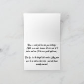 Goldener Geburtstag Bar des Spaßes Karte (Innenseite)