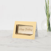 Goldener Geburtstag Bar des Spaßes Karte (Vorderseite)