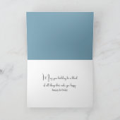 Goldener Geburtstag im alten Holzboot Karte (Innenseite)