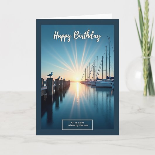 Goldener Geburtstag Marina Karte (Vorderseite)