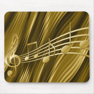 Goldener Geigenschlüssel Mousepad
