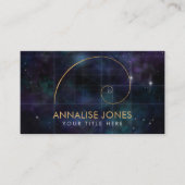 Goldener Geist - Heilige Geometrie Visitenkarte (Vorderseite)