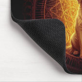 Goldener Geist Hund innerhalb der Heiligen Geometr Mousepad (Ecke)