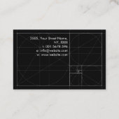 Goldener Geist - Zweig der Heiligen Geometrie Visitenkarte (Rückseite)