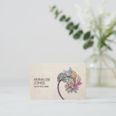 Goldener Geist - Zweigstelle Wasserfarben Visitenkarte (Stehend Vorderseite)