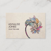 Goldener Geist - Zweigstelle Wasserfarben Visitenkarte (Vorderseite)