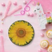 Goldener gelber Sonnenblume-Papier-Teller Pappteller (Party)