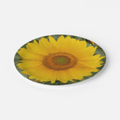 Goldener gelber Sonnenblume-Papier-Teller Pappteller (Schrägansicht)