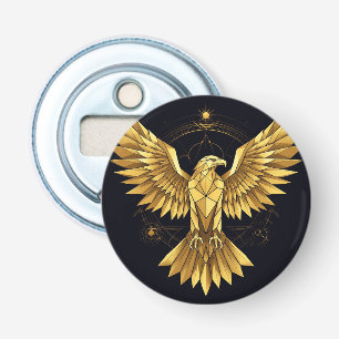 Goldener geometrischer Adler Flaschenöffner