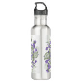 Goldener geometrischer Rahmen für die Blume Edelstahlflasche (Rückseite)