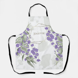 Goldener geometrischer Rahmen für die Blume       Schürze