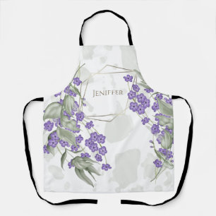 Goldener geometrischer Rahmen für die Blume       Schürze