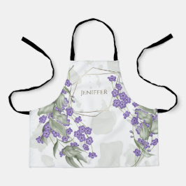 Goldener geometrischer Rahmen für die Blume Schürze