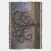 Goldener gewundener Baum #3 Decke (Vorderseite Vertikal)