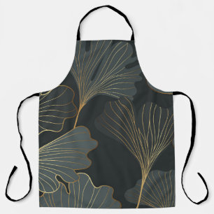 Goldener Ginkgo: Luxuriöse Floral-Dekoration. Schürze