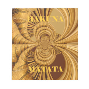 Goldener Giraffe Kunst Druck Notizblock