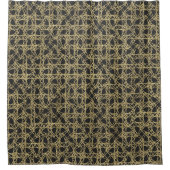 Goldener Glamour Duschvorhang (Vorderseite)