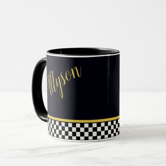 Goldener Glamour Tasse (Vorderseite Links)