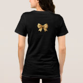 Goldener Glanz Festlicher Bogen Tri-Blend Shirt (Rückseite)