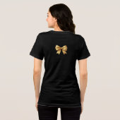 Goldener Glanz Festlicher Bogen Tri-Blend Shirt (Rückseite voll)