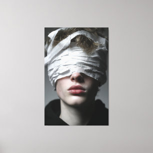 Goldener Glanz Melanin Wild Nahaufnahme Leinwanddruck