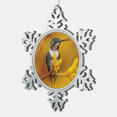 Goldener Glanz Schneeflocken Zinn-Ornament (Rechts)