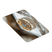 goldener glänzender Diamantring Magnet (Rechte Seite)