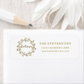 Goldener Glaube | Wreath Holiday Address Labels (Insitu)