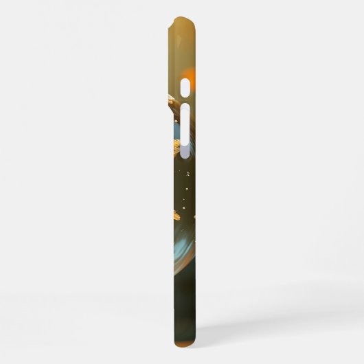 Goldener Gletscher iPhone Hülle (Linke Seite)